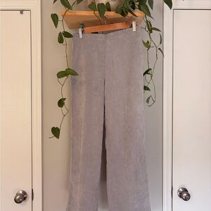 Alfred Dunner Taupe Elastic Waist Corduroy Pants